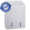 MERIDA STELLA multiflat toilet paper dispenser, holds up to 900 toilet paper sheets, matt steel